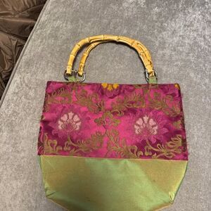 DAS Silk bag with bamboo handles
